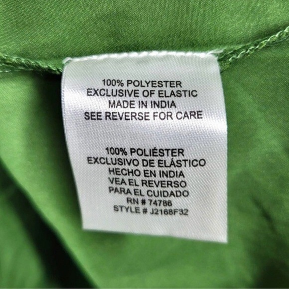 Patrons Of Peace Size S Floral Smocked Bell Sleeves Mini Dress in Green - Picture 12 of 12